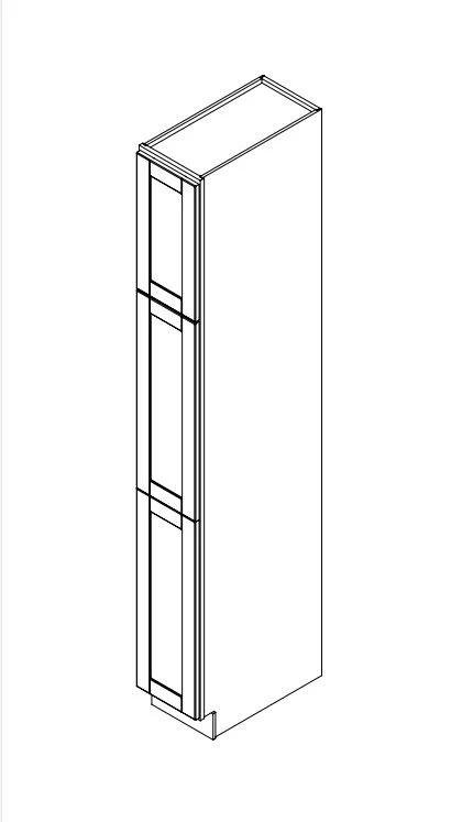 Platinum Grey 12 in. Wide x 24 in. Deep x 96 in. Tall - Utility Shaker Cabinet - Image 2