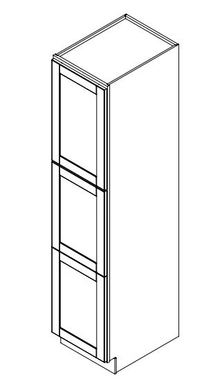 Platinum Grey 18 in. Wide x 24 in. Deep x 84 in. Tall - Pantry Shaker Cabinet - Image 2
