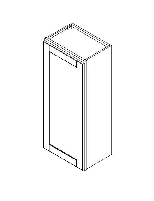 Platinum Grey 18 in. Wide x 12 in. Deep x 42 in. Tall - Wall Shaker Cabinet - Image 2