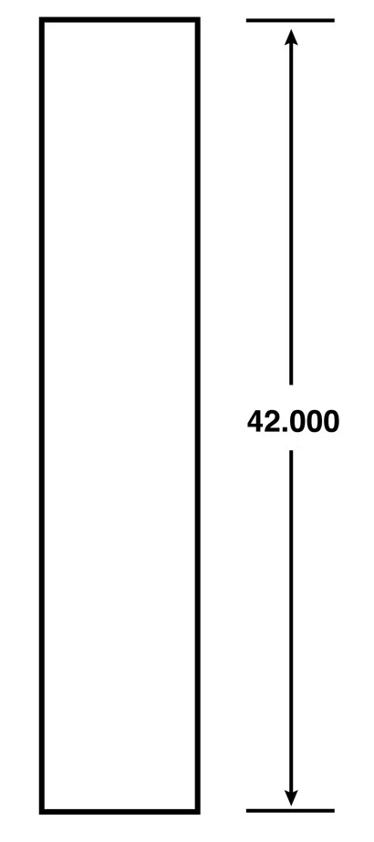 Platinum Grey 6 in. Wide x .75 in Deep x 42 in. Tall - Wall Filler Molding for Shaker Cabinet - Image 2
