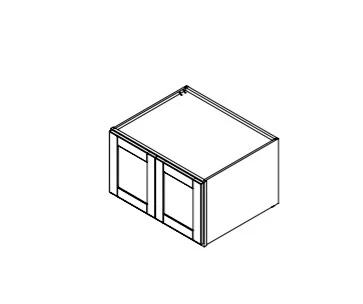 Platinum Grey 30 in. Wide x 24 in. Deep x 18 in. Tall - Double Depth Wall Shaker Cabinet - Image 2