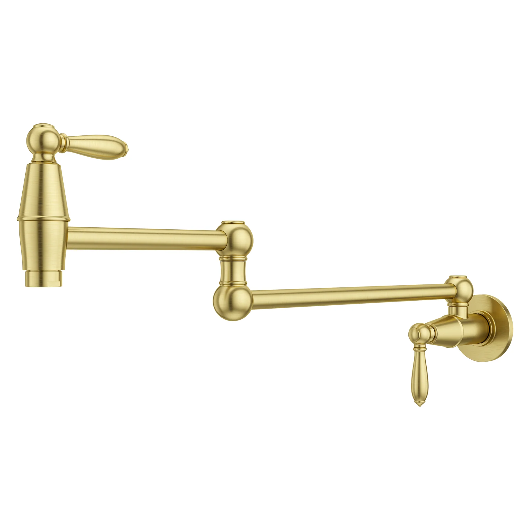 Port Haven Pot Filler 2-Handle Brushed Gold