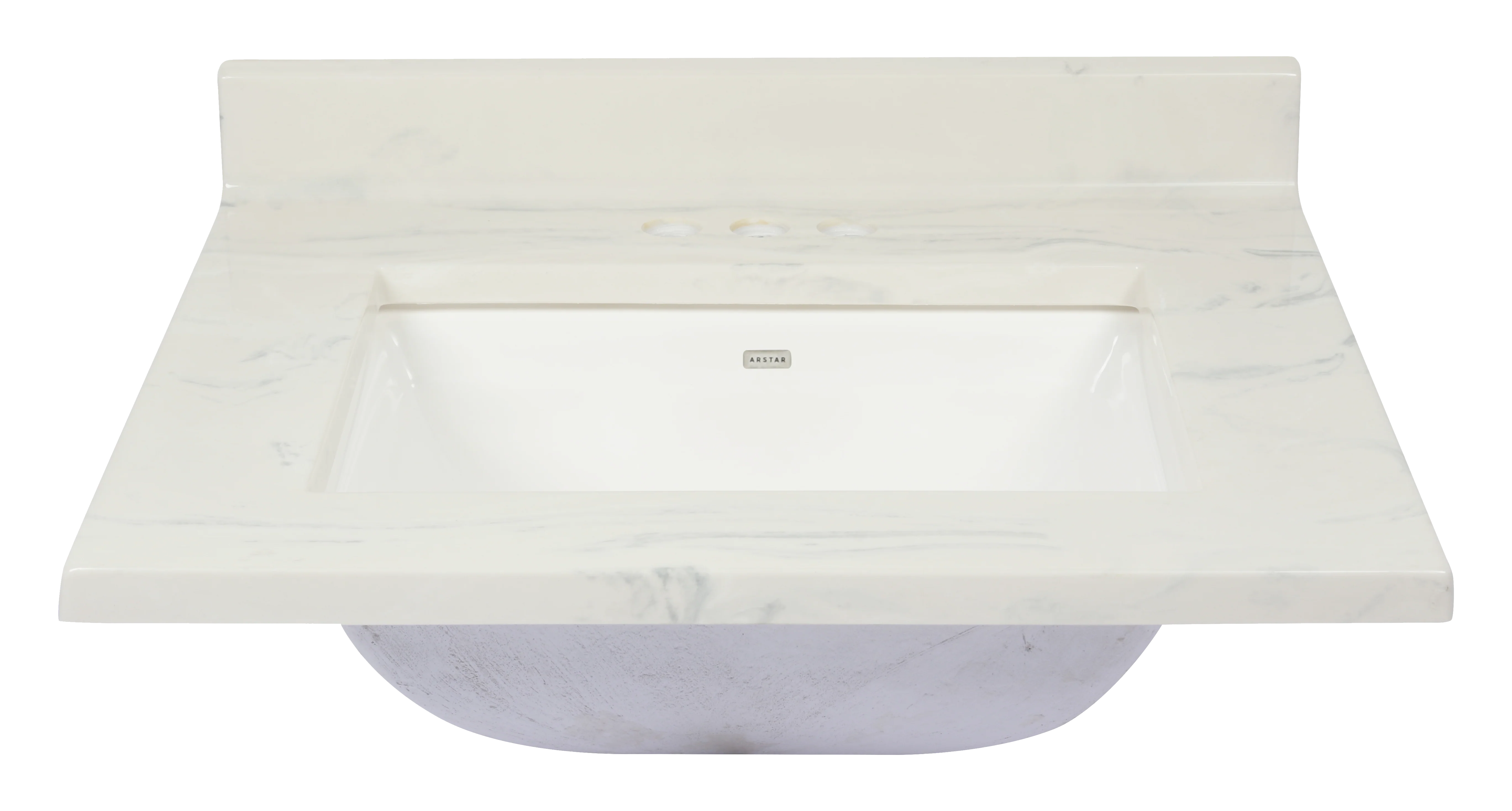 Pronto Vanity Carrara White 22'' x 25'' Top Gloss