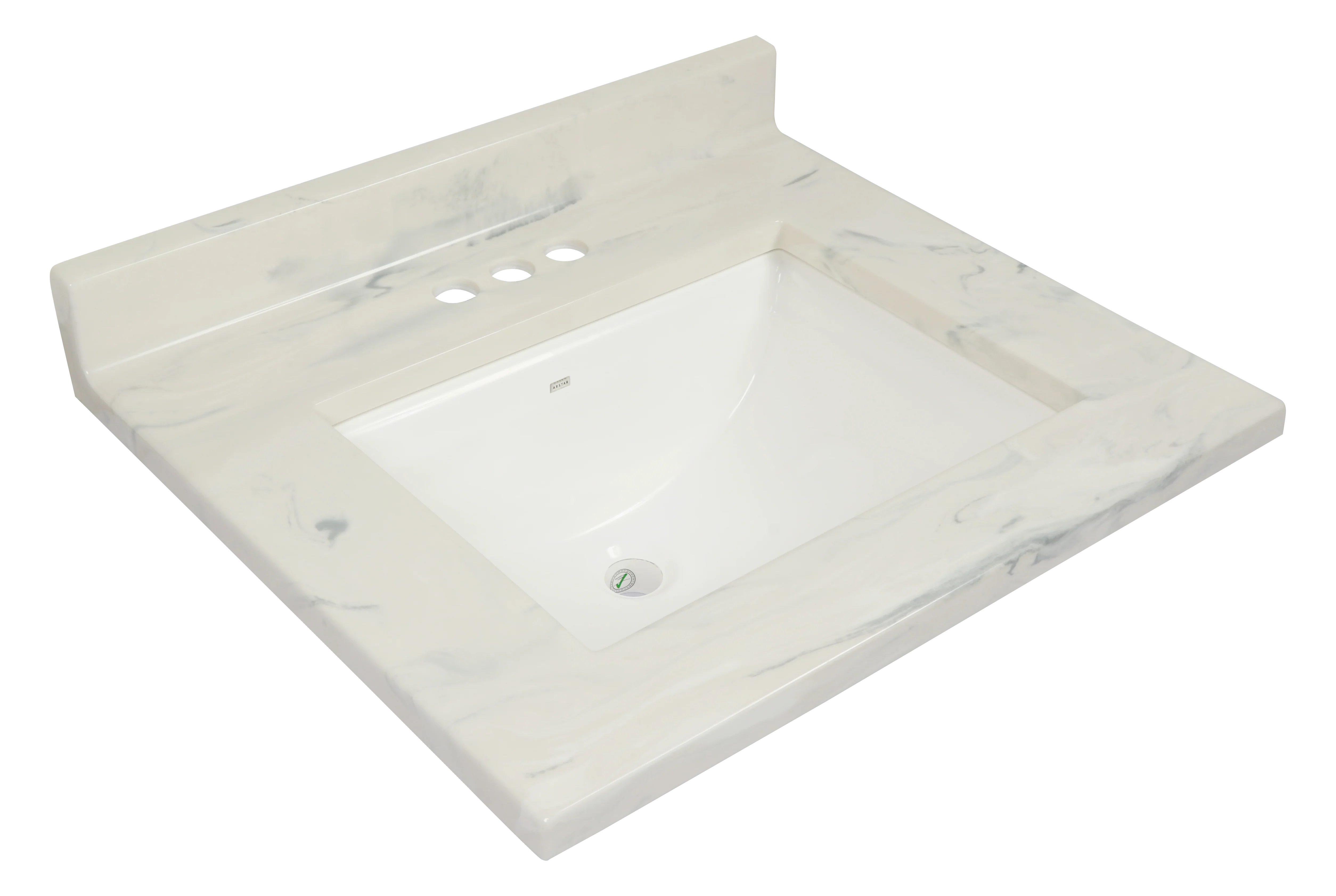 Pronto Vanity Carrara White 22'' x 25'' Top Gloss - Image 2