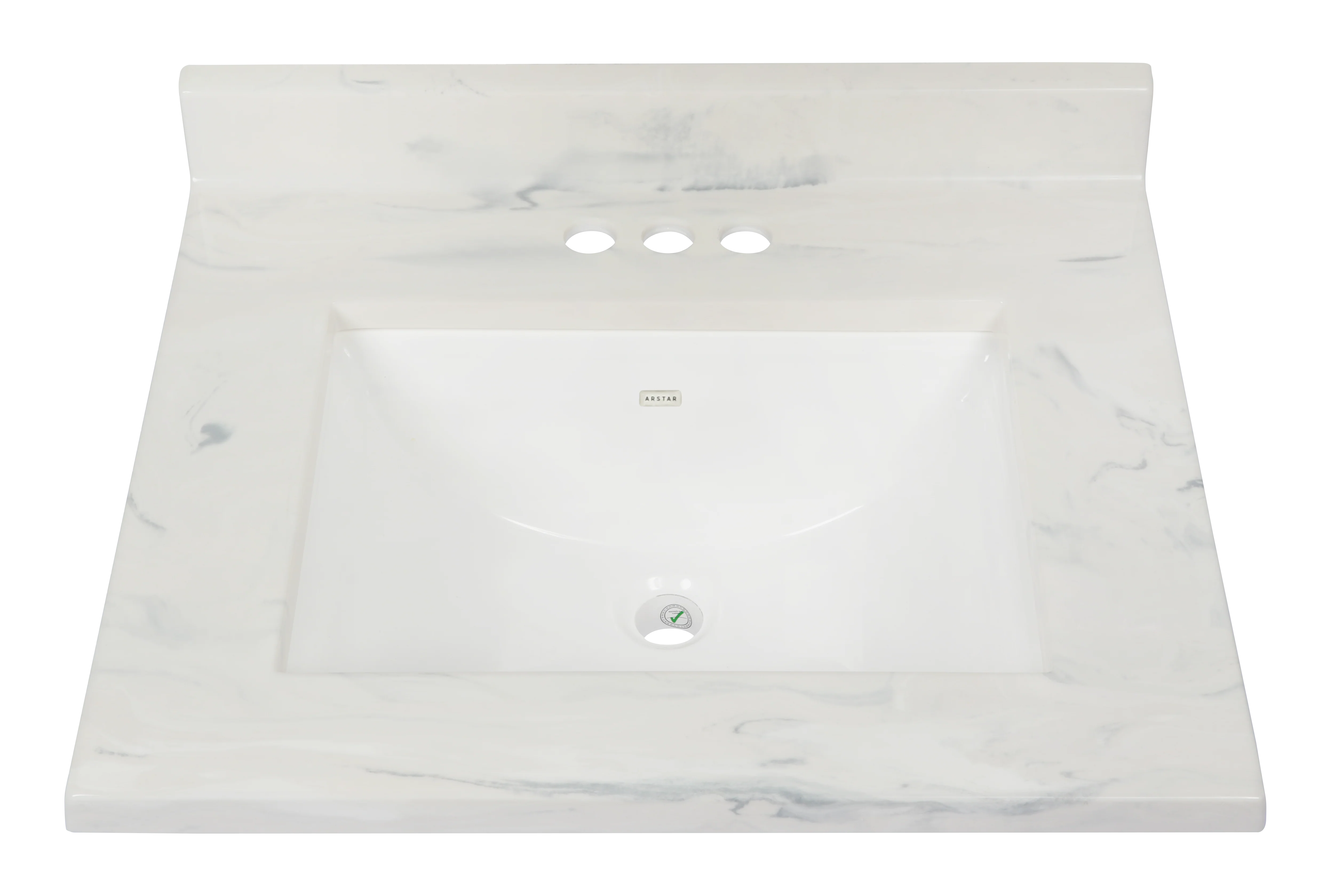 Pronto Vanity Carrara White 22'' x 25'' Top Gloss - Image 3