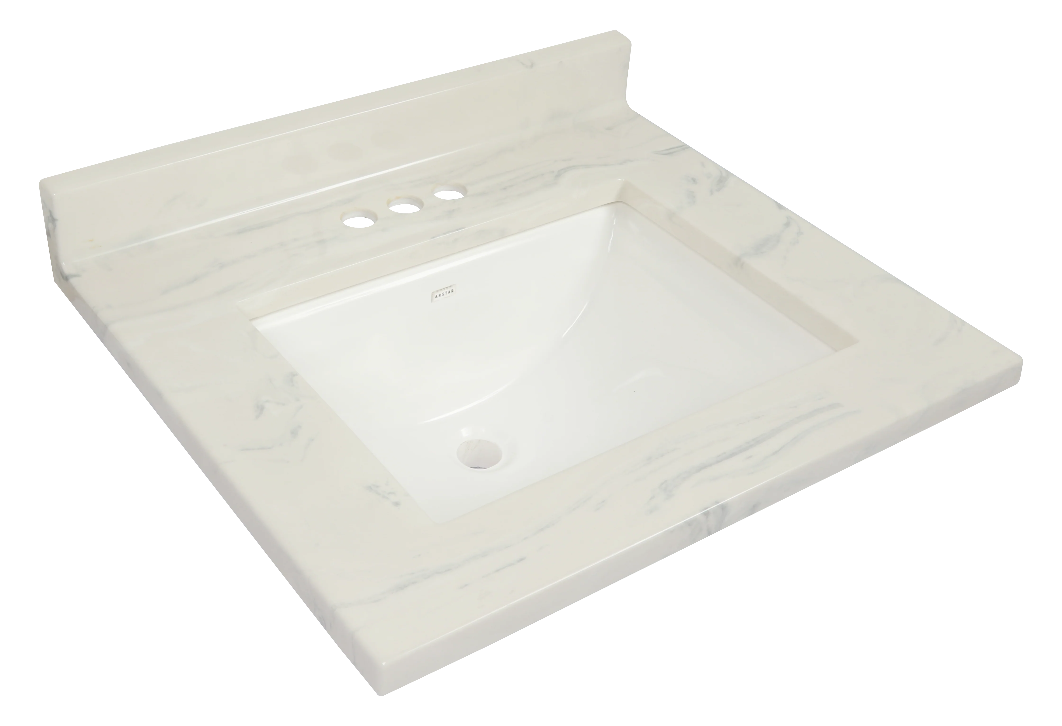Pronto Vanity Carrara WhiteÂ  22'' x 31'' Top Gloss - Image 2
