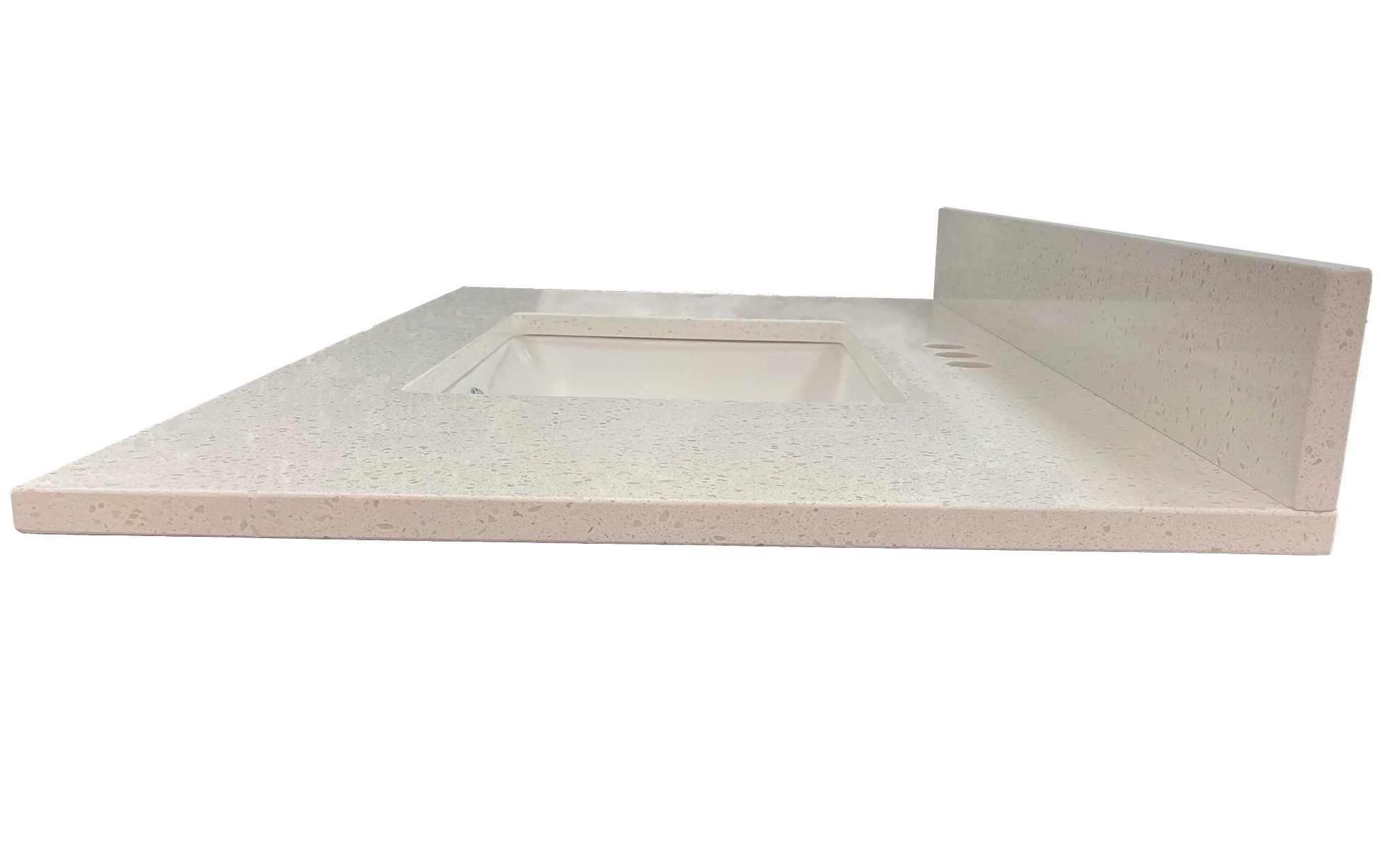 Pronto Vanity Iced White Quartz Top - Image 3