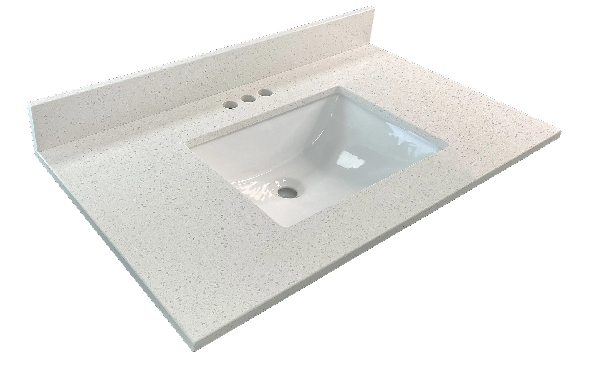 Pronto Vanity Iced White Quartz Top - Image 7