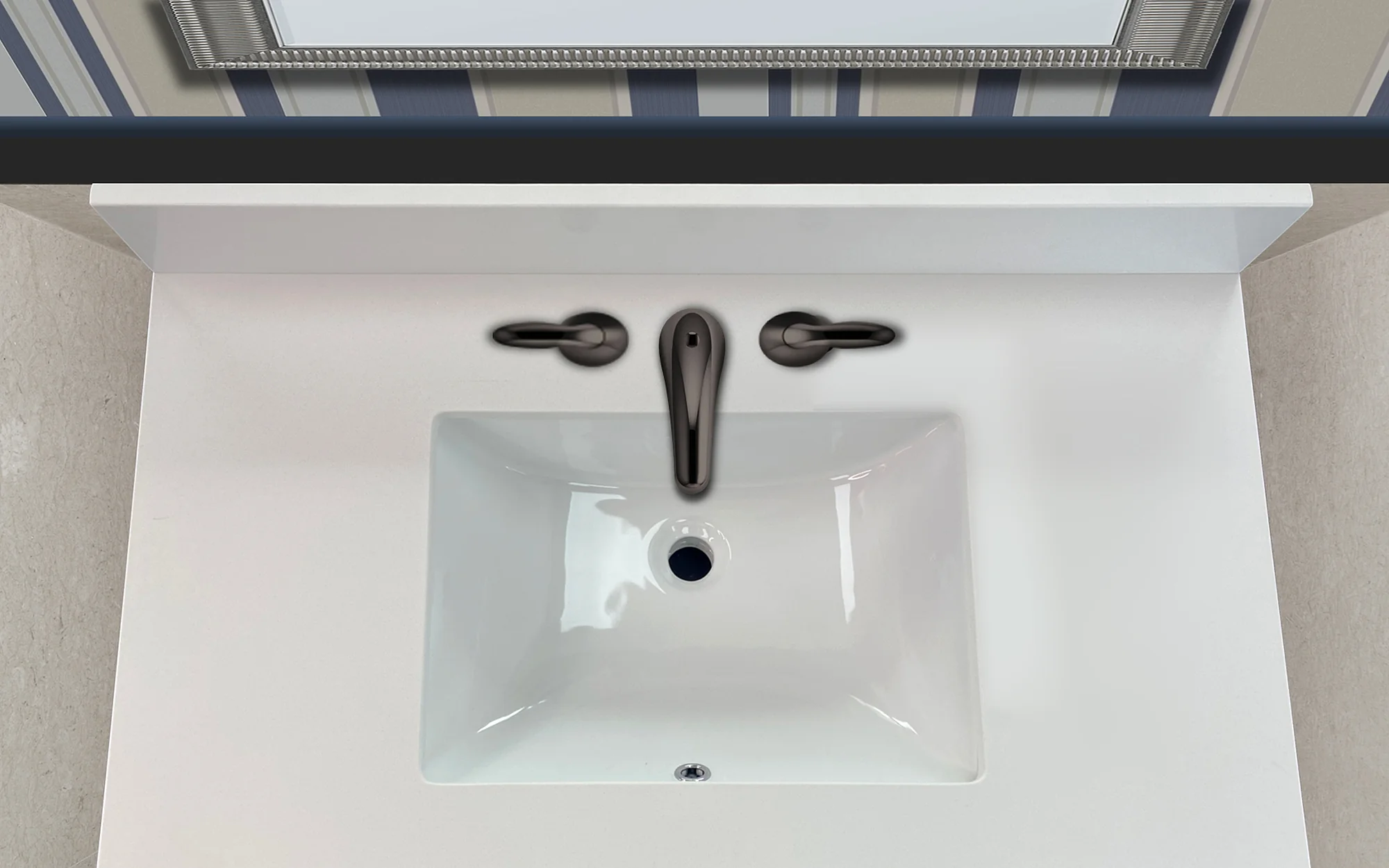 Pronto Vanity Pure White Quartz Top - Image 7