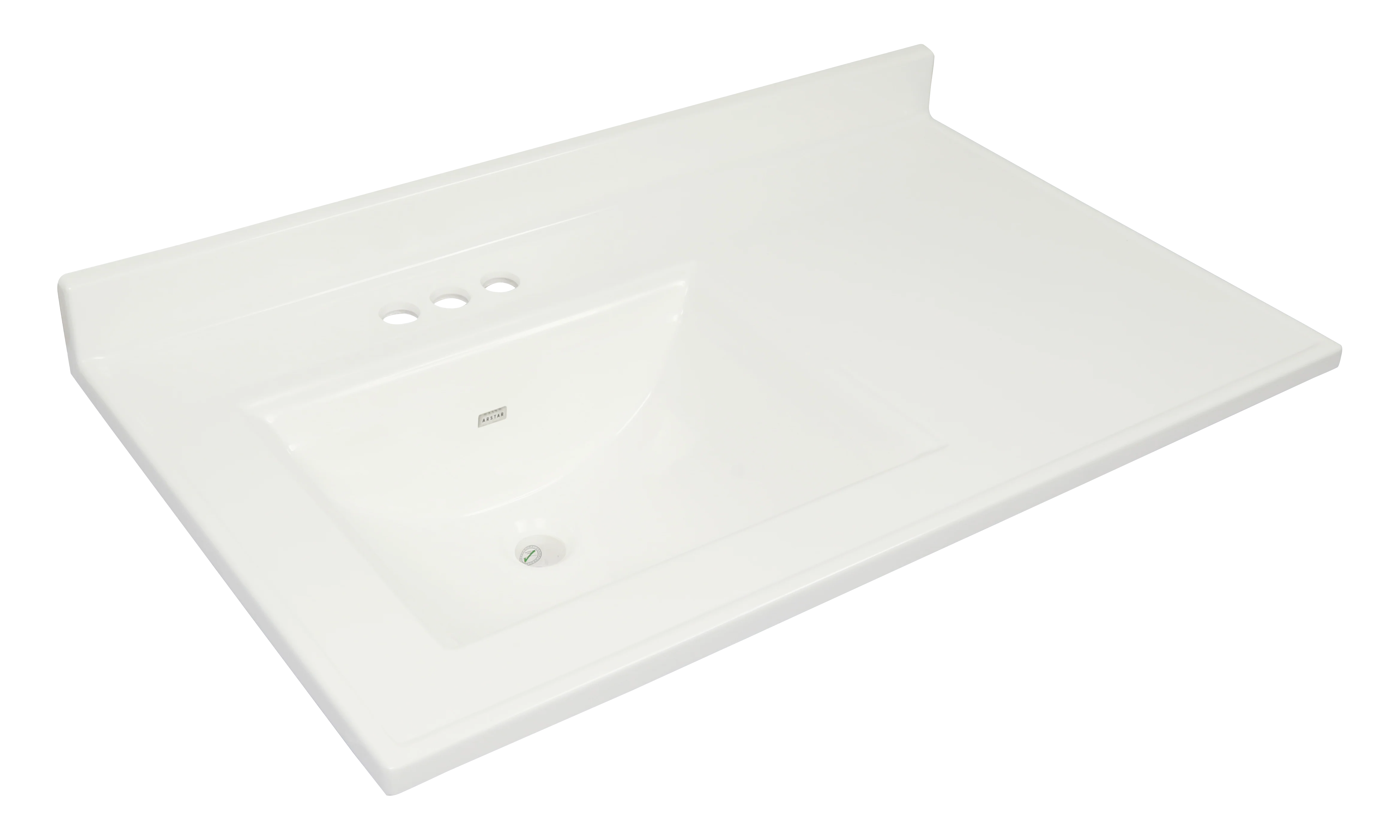 Pronto Vanity White 22'' x 37'' Top Left Offset - Image 4