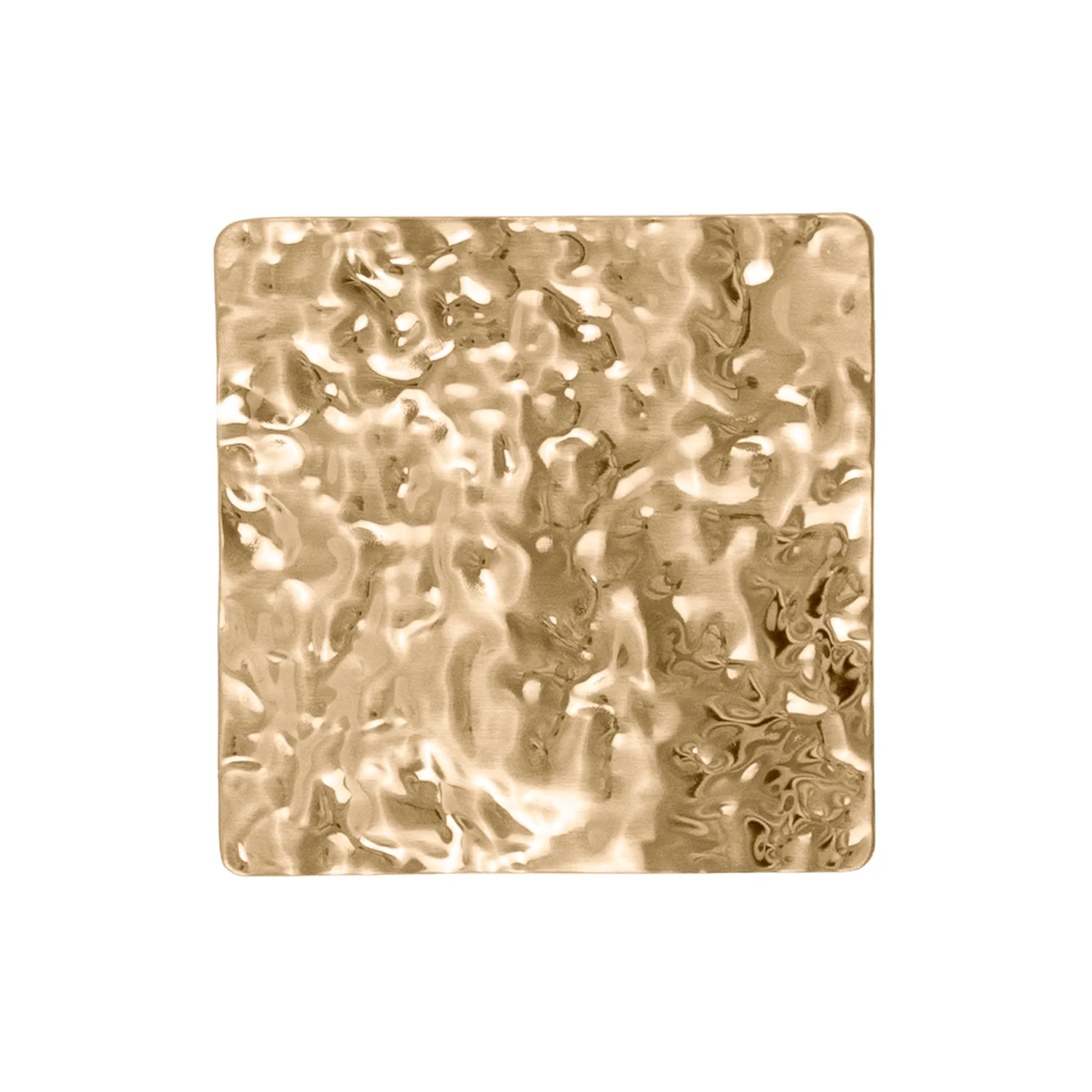 Sandrine Knob 1-3/8 Inch Square Champagne Bronze Finish - Image 3