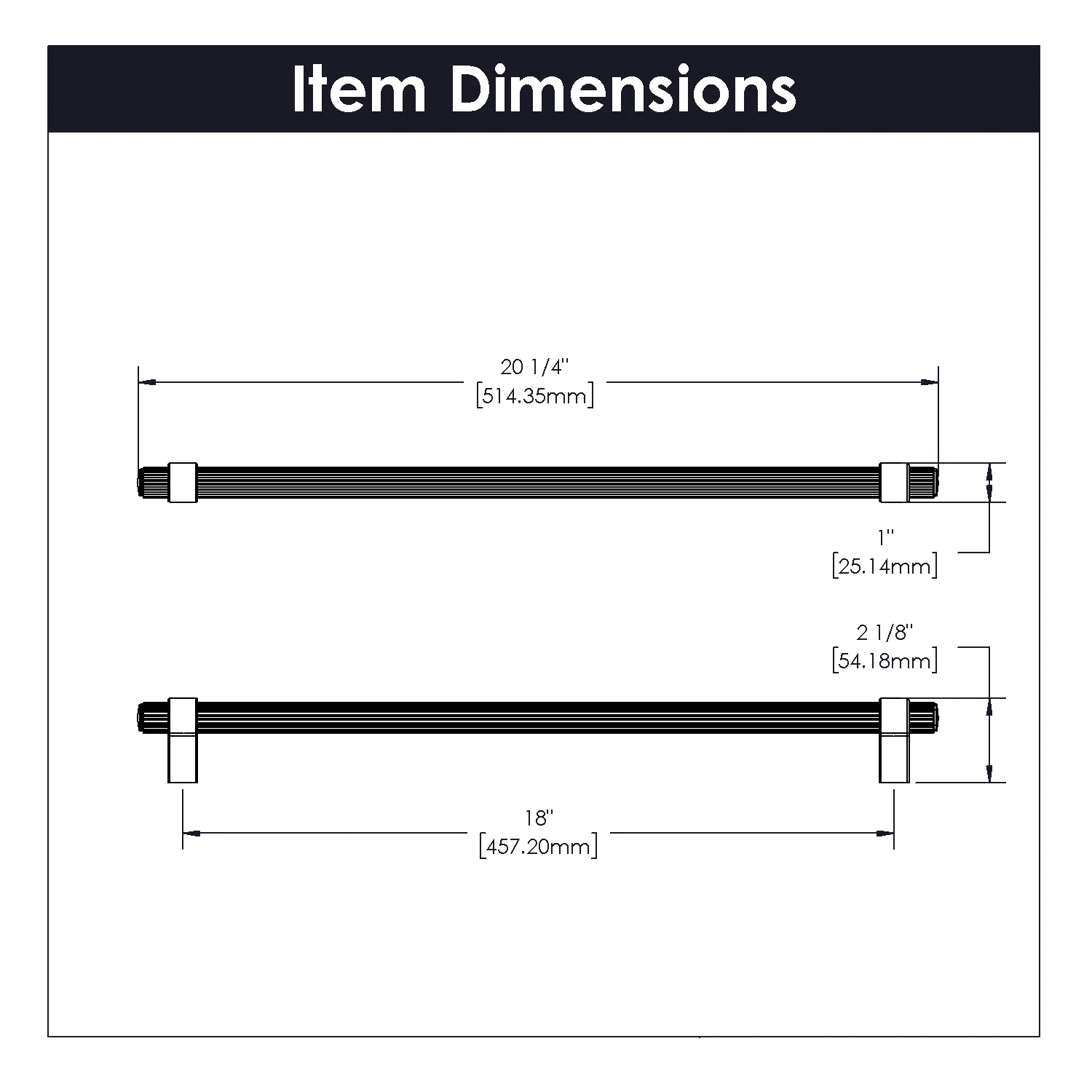 Sinclaire Appliance Pull 18 Inch Center to Center Matte Black & Brushed Golden Brass Finish - Image 5
