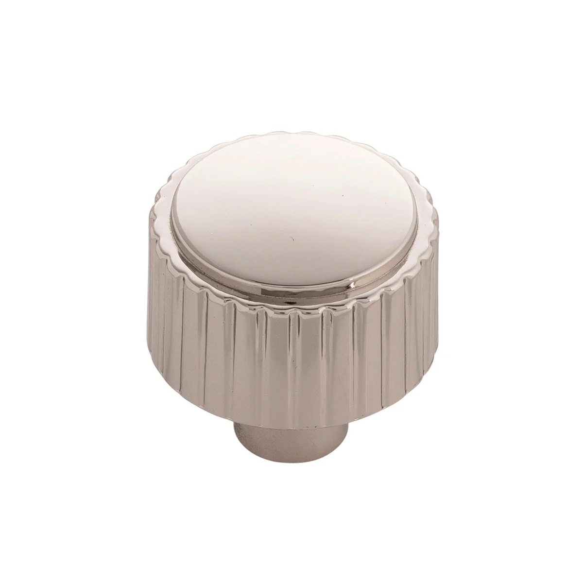 Sinclaire Knob 1-1/4 Inch Diameter Polished Nickel Finish