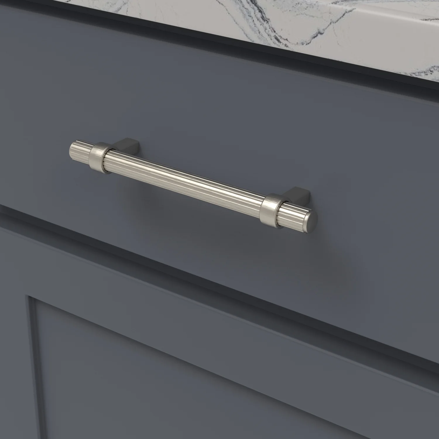 Sinclaire Pull 5-1/16 Inch (128mm) Center to Center Satin Nickel Finish - Image 2