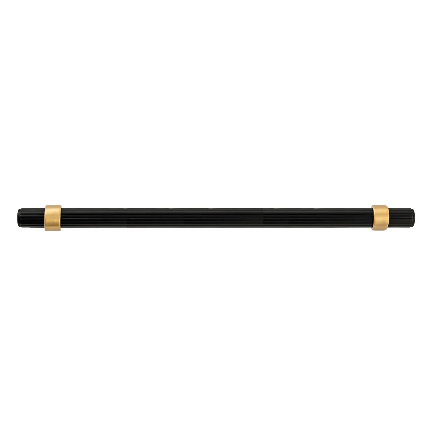 Sinclaire Pull 8-13/16 Inch (224mm) Center to Center Matte Black & Brushed Golden Brass Finish - Image 3