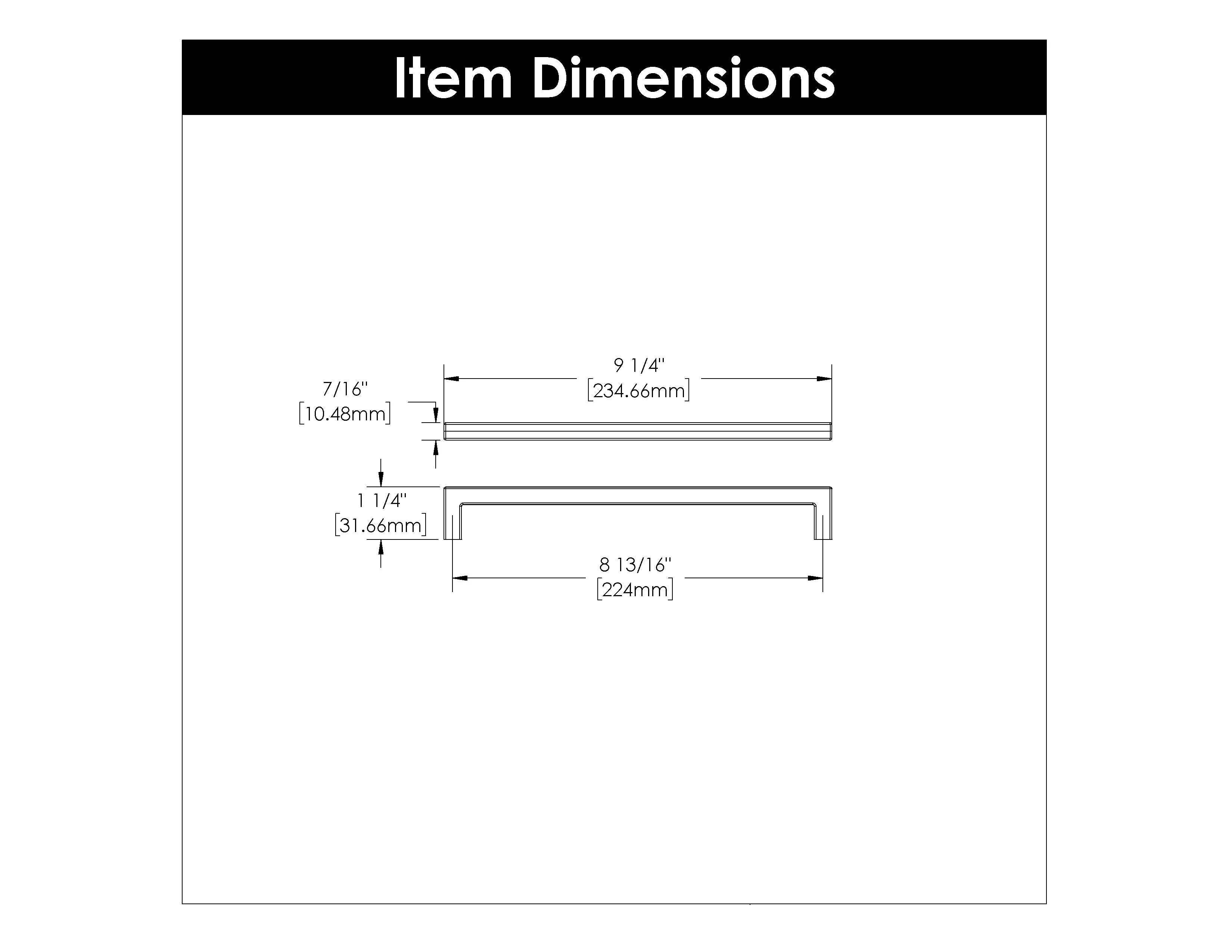 Skylight Pull 8-13/16 Inch (224mm) Center to Center Champagne Bronze Finish - Image 2