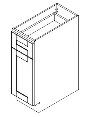 Spring Hill Hickory 12 in. Wide x 24 in. Deep x 34.5 in. Tall - Base Shaker Cabinet - Image 2