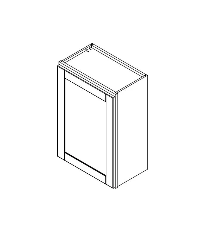 Spring Hill Hickory 21 in. Wide x 12 in. Deep x 30 in. Tall - Wall Shaker Cabinet - Image 2