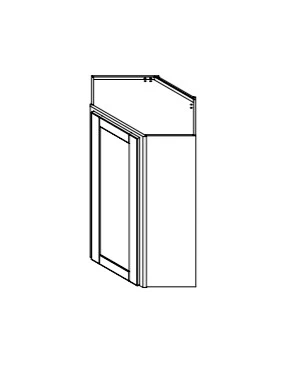 Spring Hill Hickory 24 in. Wide x 12 in. Deep x 36 in. Tall - Diagonal Wall Shaker Cabinet - Image 2