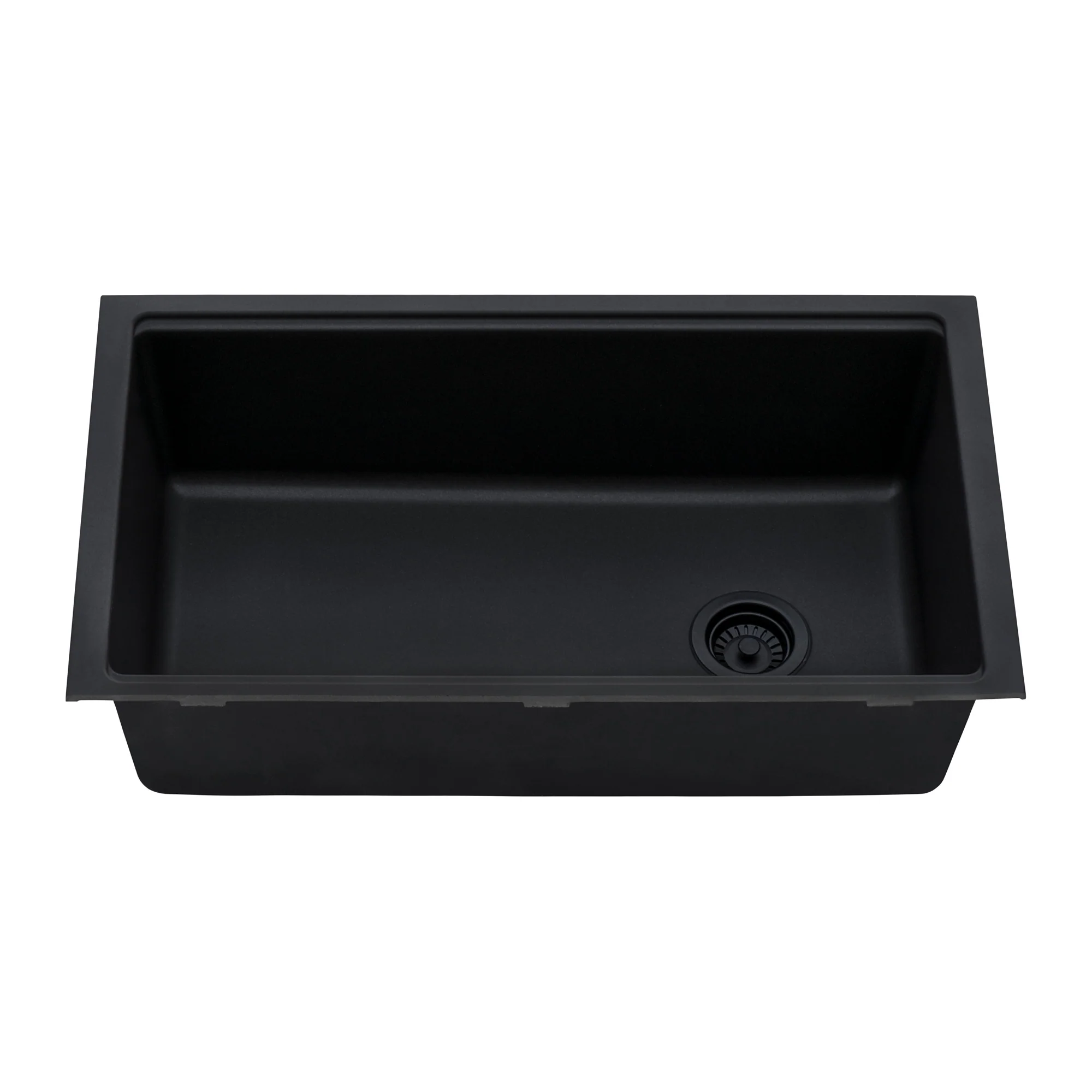 Stage Topmount 33x19 Single Basin Sink Midnight Black - Image 2