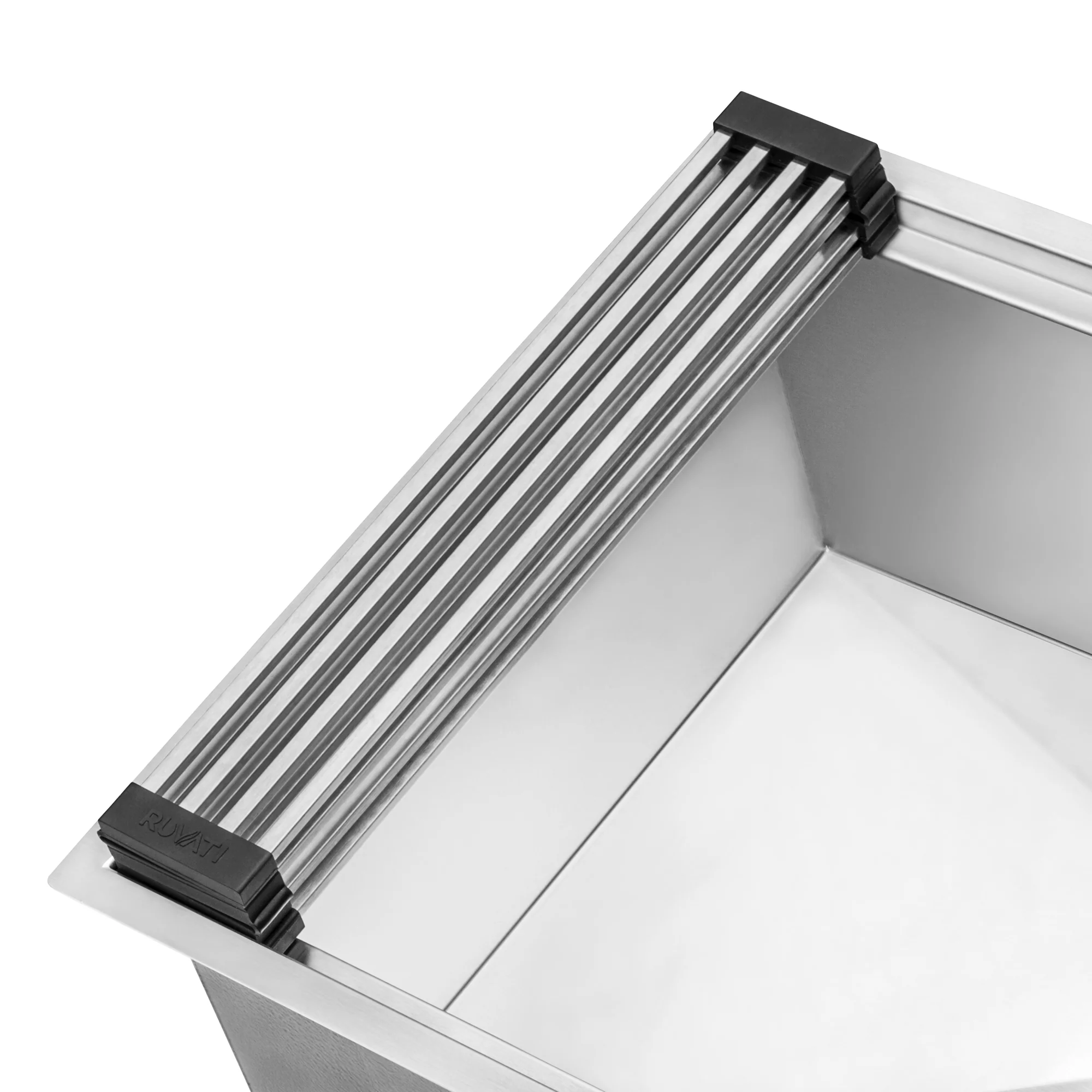 Stainless Steel and Silicone Foldable Drying Rack for Workstation Sinks Dish Mat Trivet - Image 3