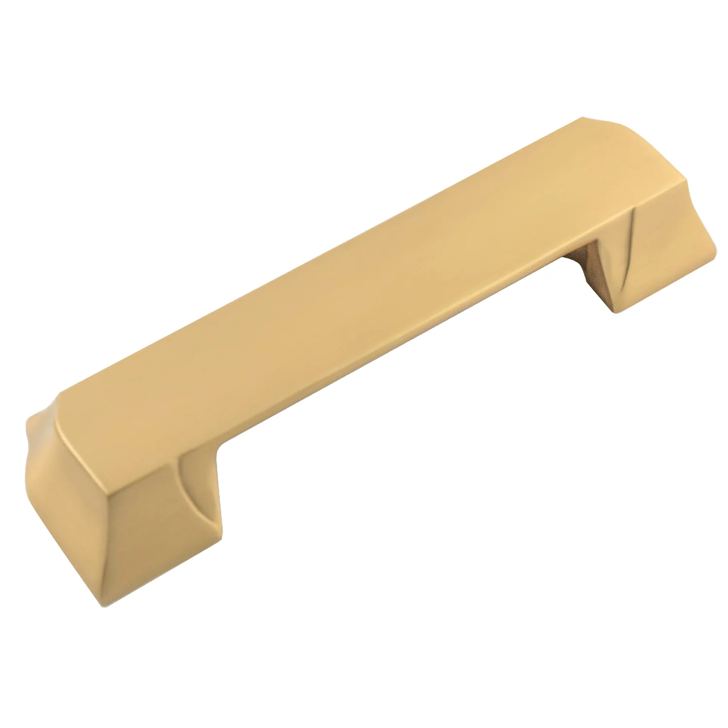 Studio II Cup Pull 3 Inch, 3-3/4 Inch (96mm) & 5-1/16 Inch (128mm) Center to Center Brushed Golden Brass Finish