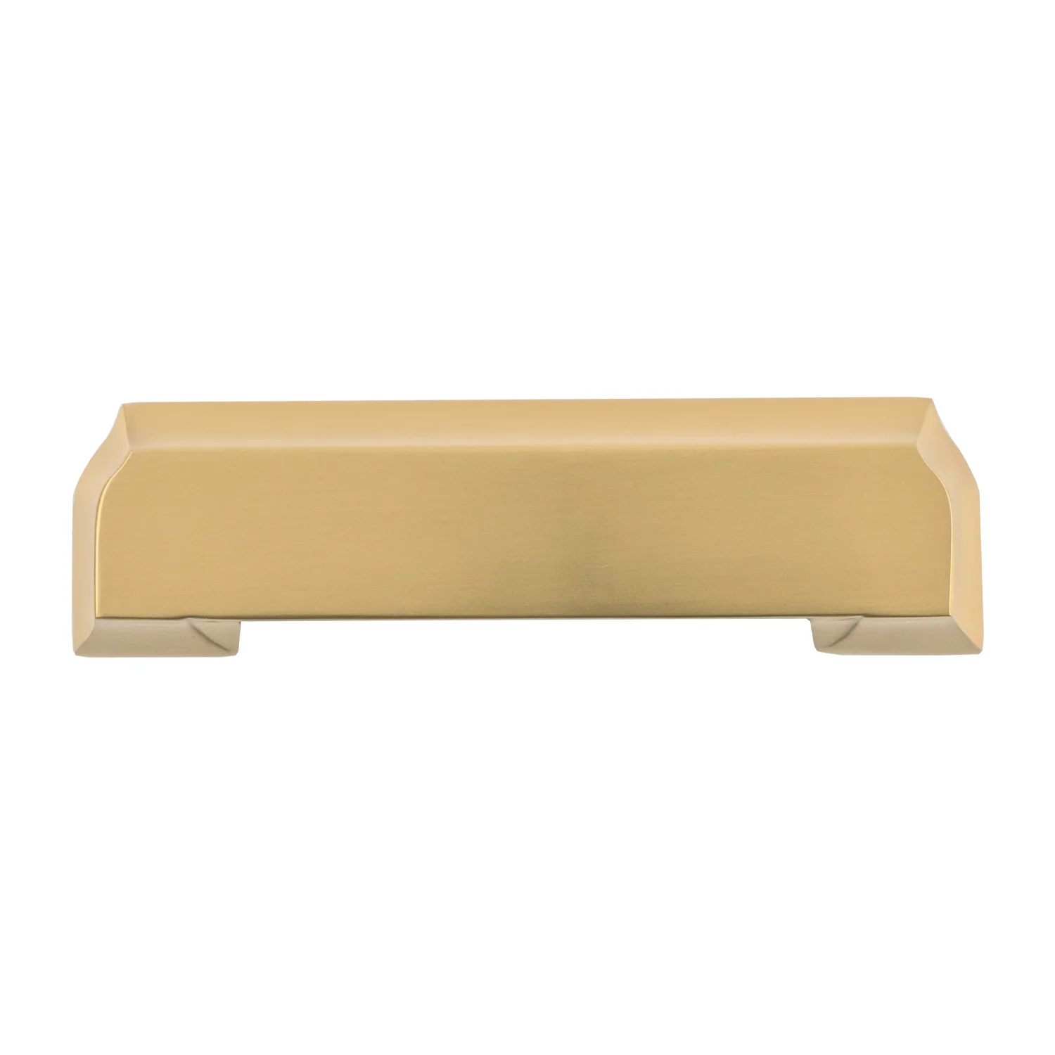 Studio II Cup Pull 3 Inch, 3-3/4 Inch (96mm) & 5-1/16 Inch (128mm) Center to Center Brushed Golden Brass Finish - Image 4