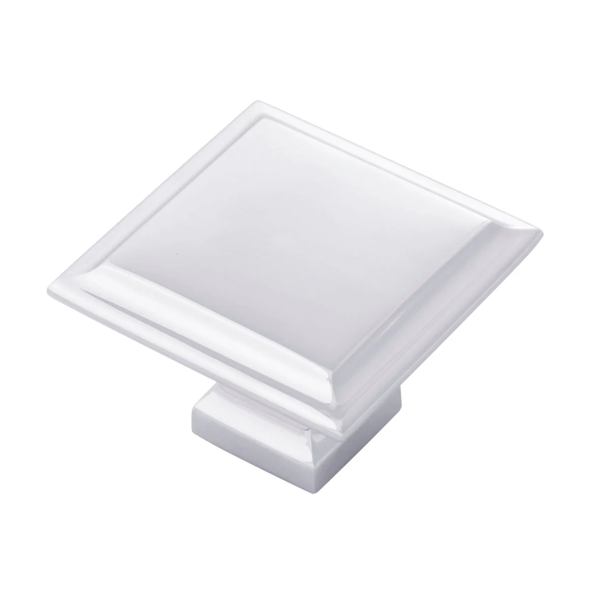 Studio II Knob 1-1/2 Inch Square Chrome Finish