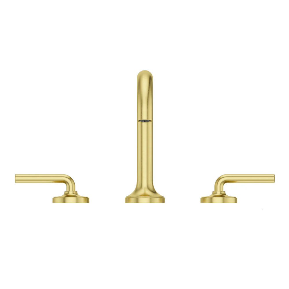 Tenet Bathroom Faucet Widespread Faucet 2-Handle Brushed Gold - Image 2