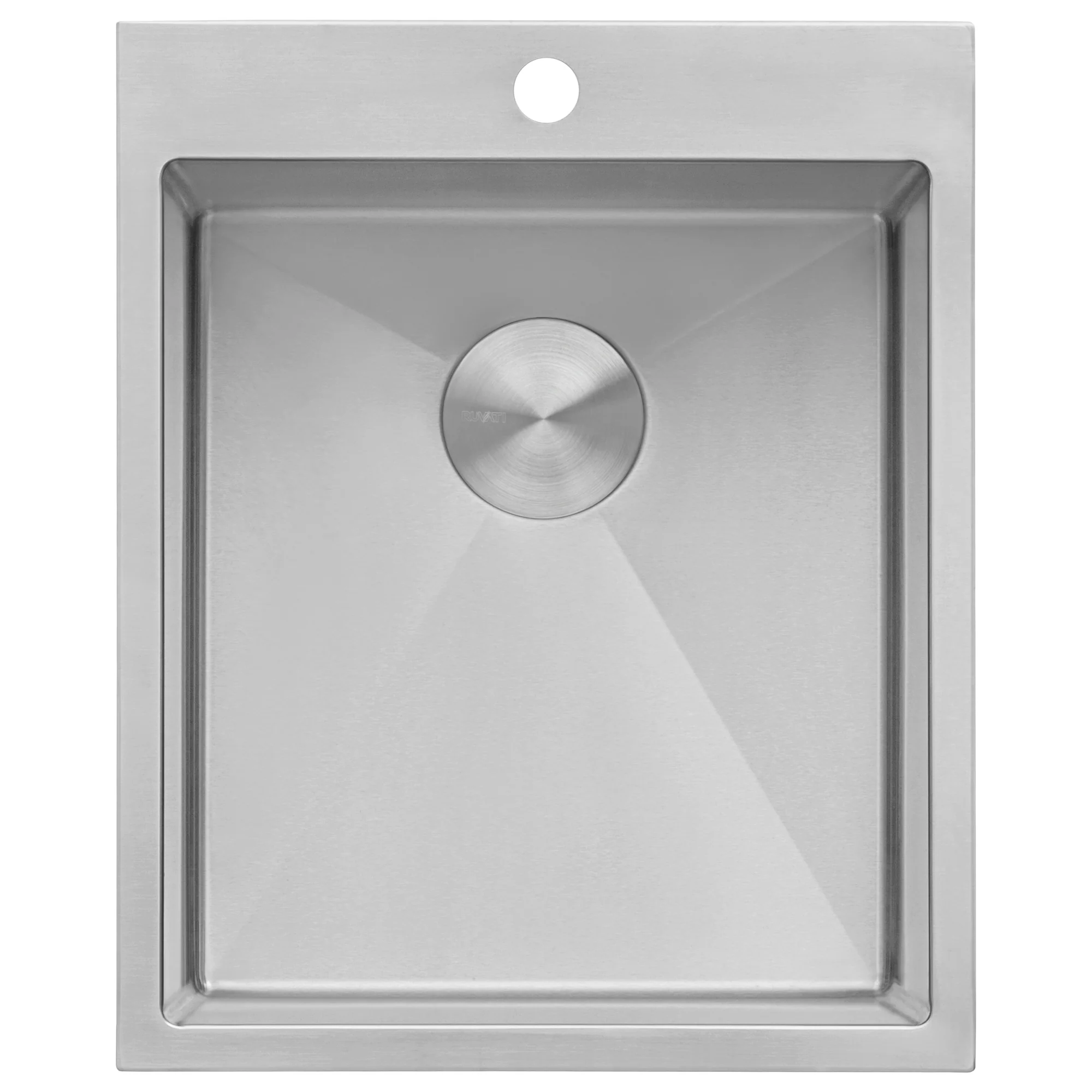 Topmount Laundry Utility Sink 18 x 22 x 12 '' Rounded Corners Deep 16 Gauge Stainless Steel - Image 2