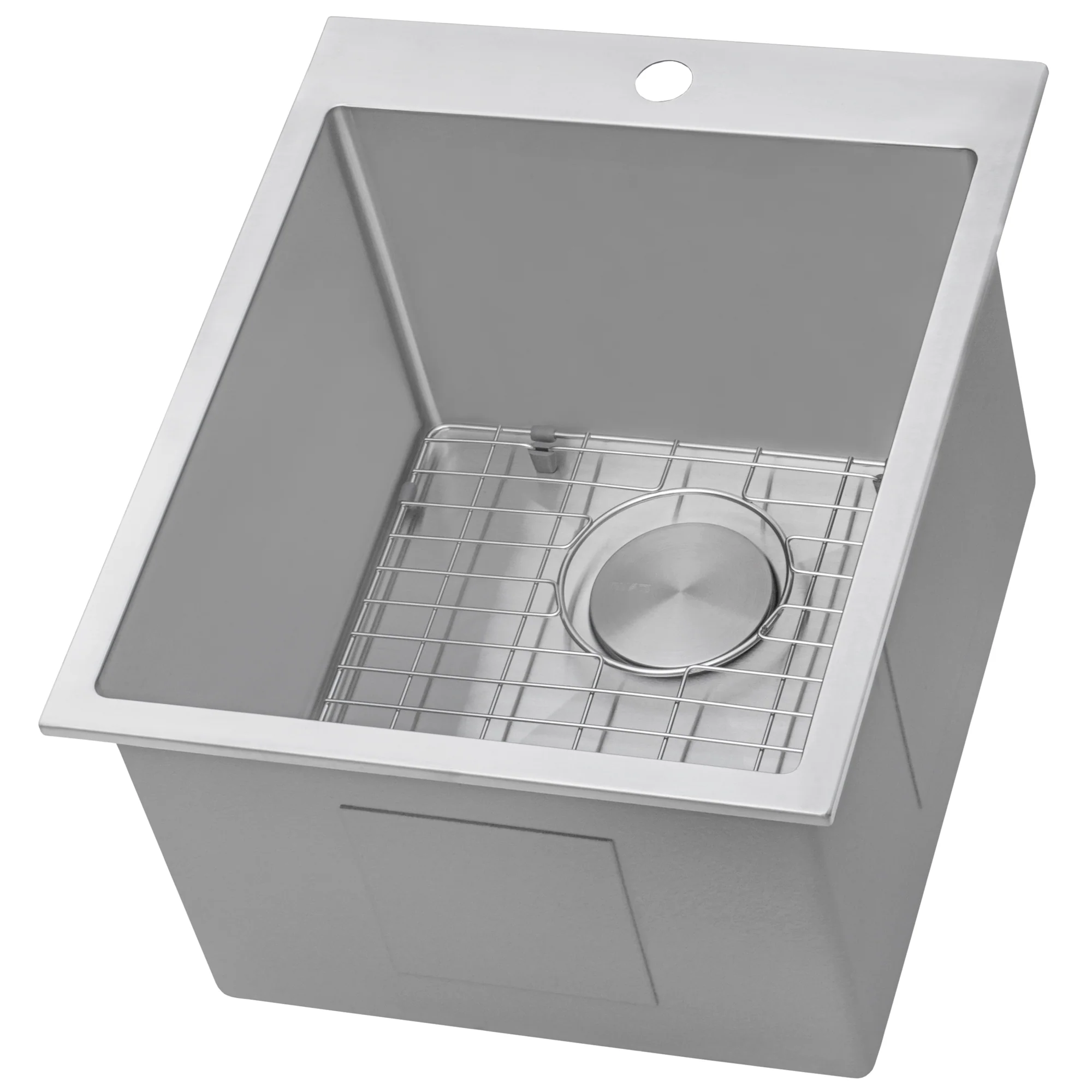 Topmount Laundry Utility Sink 18 x 22 x 12 '' Rounded Corners Deep 16 Gauge Stainless Steel - Image 3