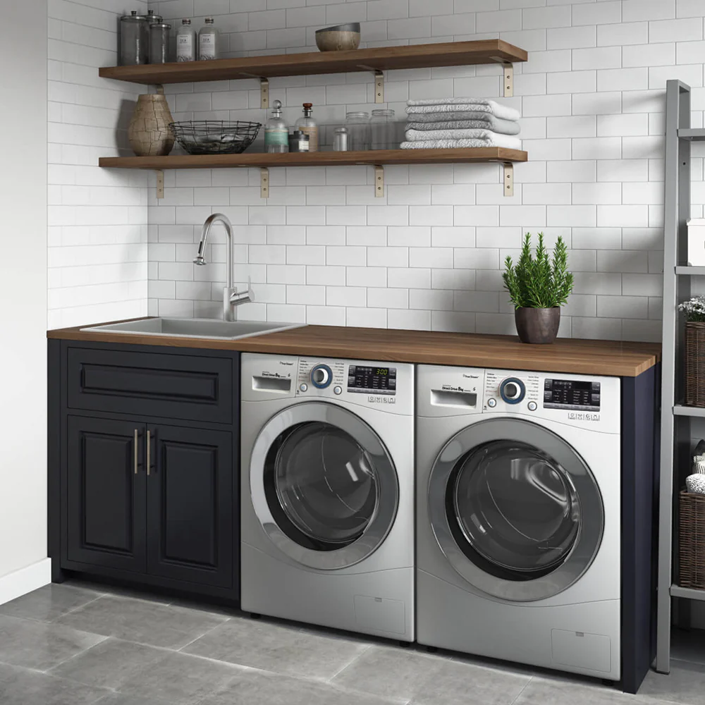 Topmount Laundry Utility Sink 25 x 22 x 12 '' Rounded Corners Deep 16 Gauge Stainless Steel - Image 6