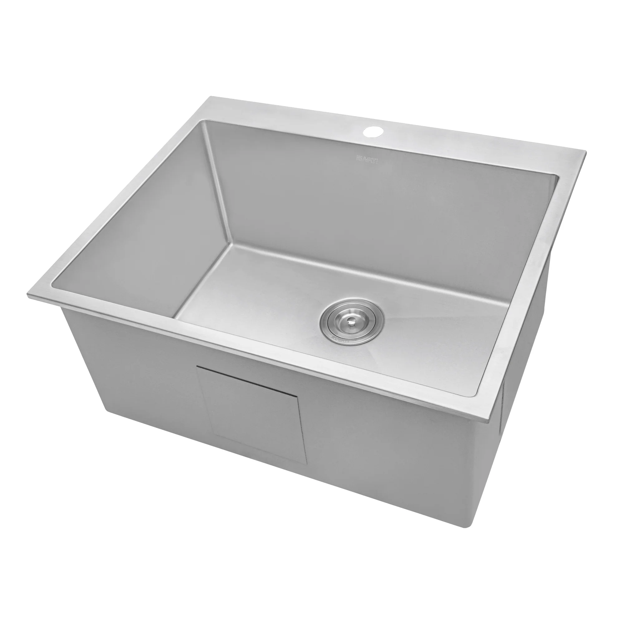 Topmount Laundry Utility Sink 27 x 22 x 12 '' Rounded Corners Deep 16 Gauge Stainless Steel - Image 3