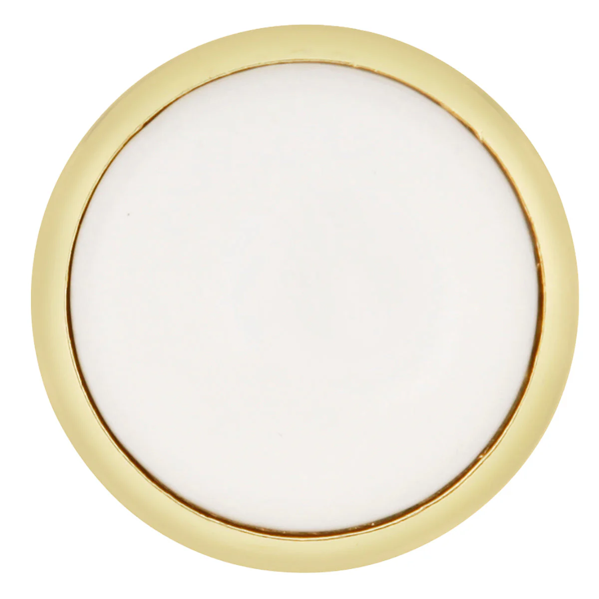 Tranquility Knob 1-5/16 Inch Diameter White Finish - Image 2
