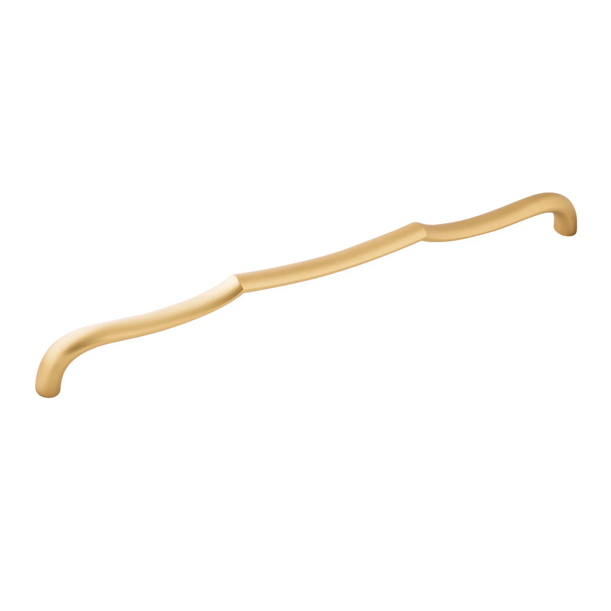 Trellis Appliance Pull 18 Inch Center to Center Brushed Golden Brass Finish