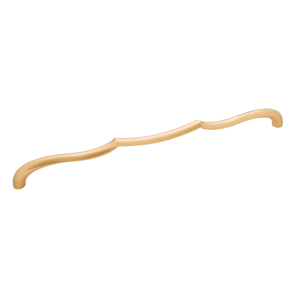 Trellis Pull 12 Inch Center to Center Brushed Golden Brass Finish