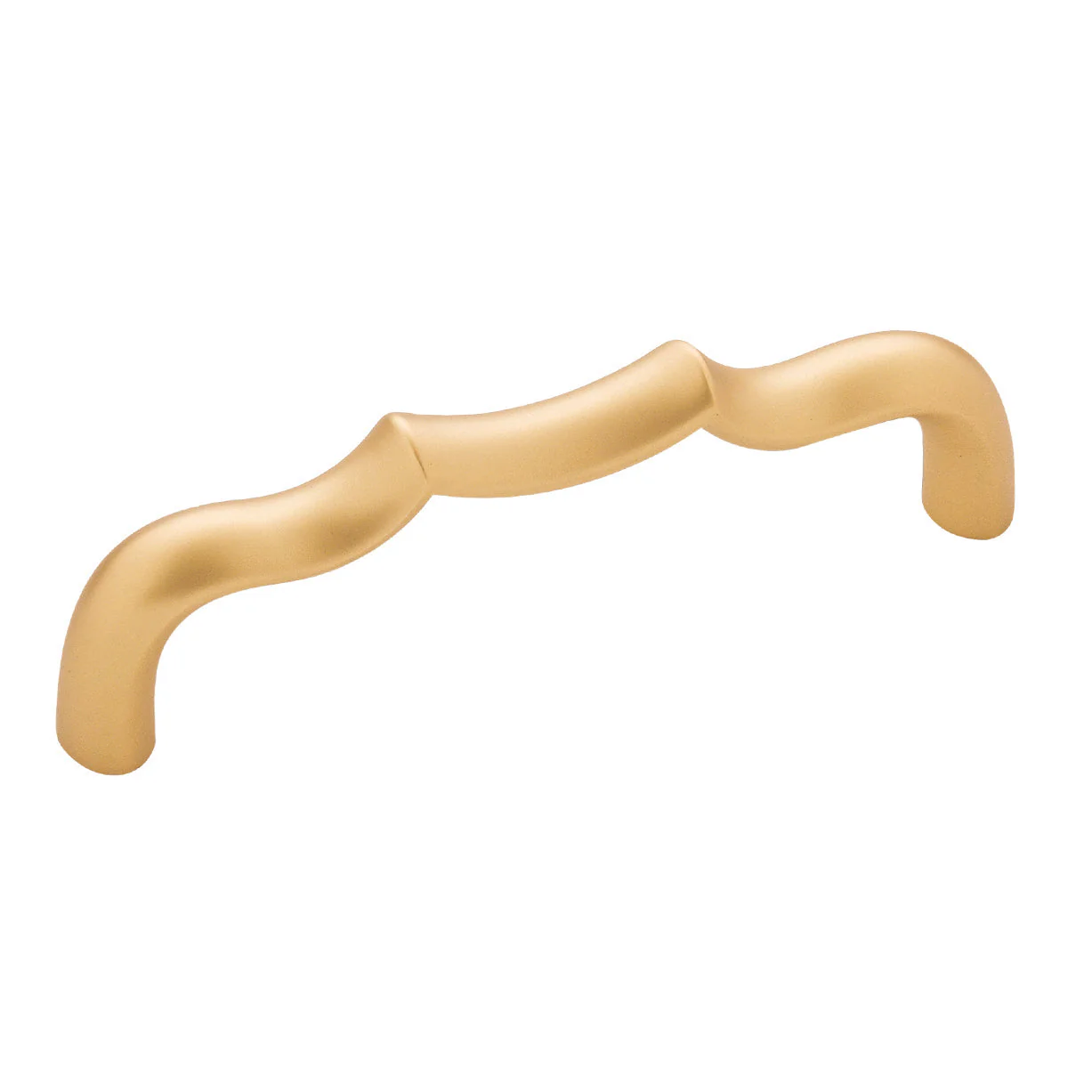 Trellis Pull 3-3/4 Inch (96mm) Center to Center Brushed Golden Brass Finish