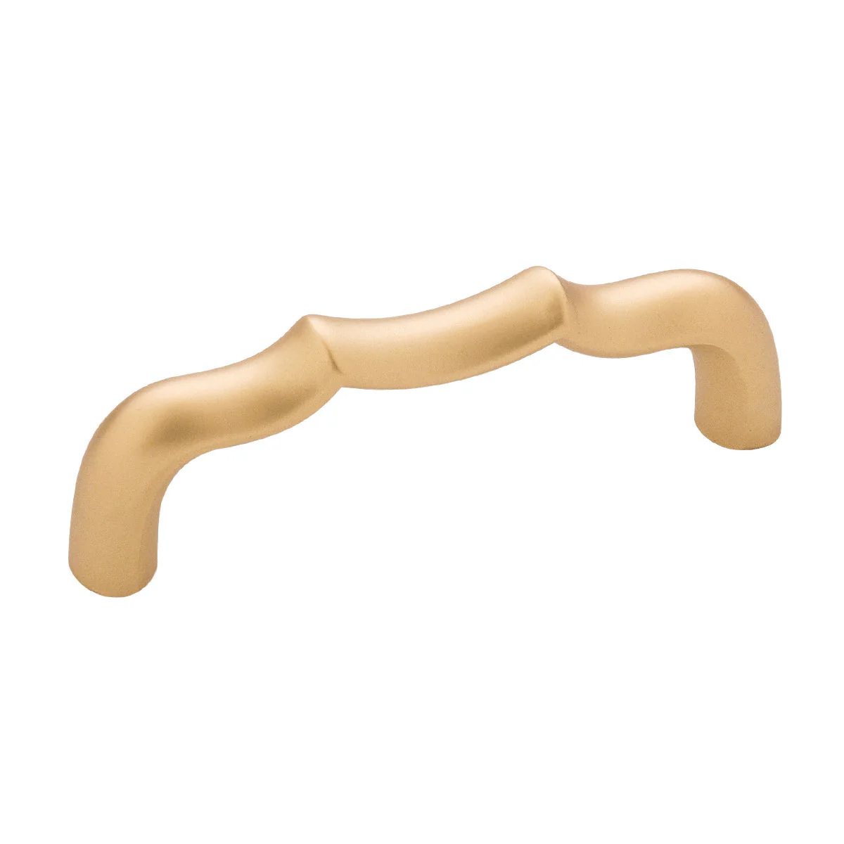 Trellis Pull 3 Inch Center to Center Brushed Golden Brass Finish