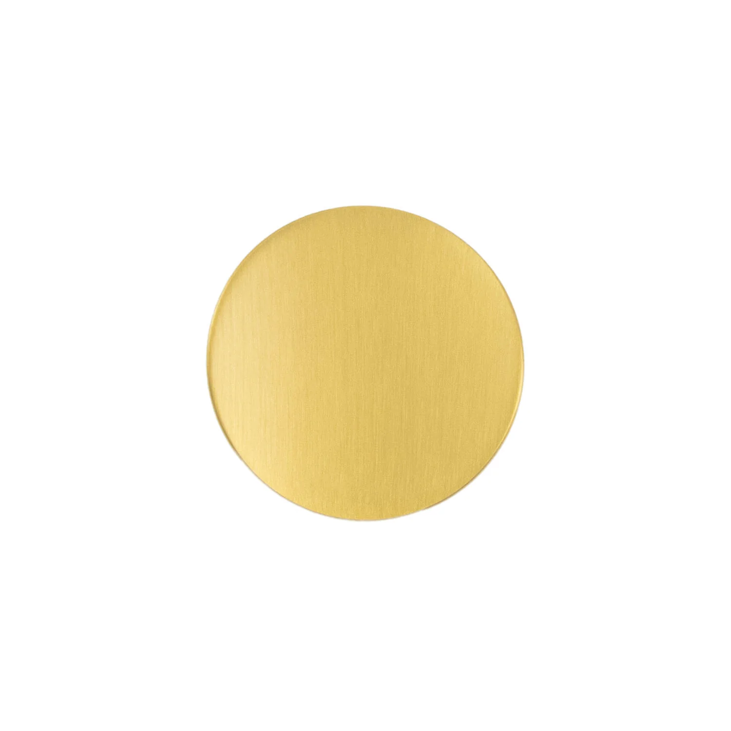 Vale Knob 1-3/4 Inch Diameter Brushed Golden Brass Finish - Image 3
