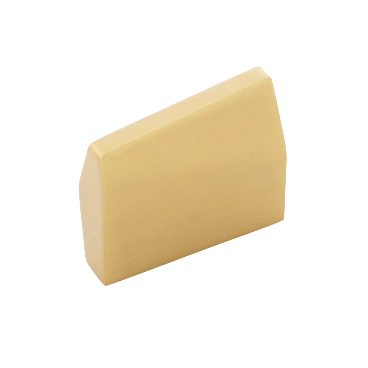 Veer Knob 1 Inch Center to Center Brushed Golden Brass Finish