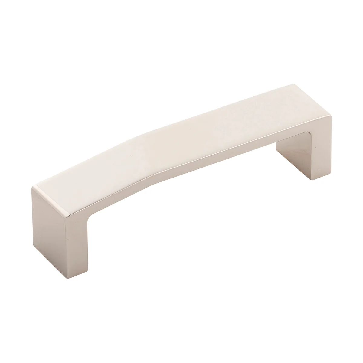 Veer Pull 3-3/4 Inch (96mm) Center to Center Polished Nickel Finish