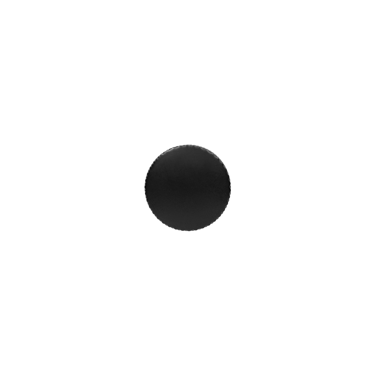 Verge Knob 7/8 Inch Diameter Matte Black Finish - Image 3