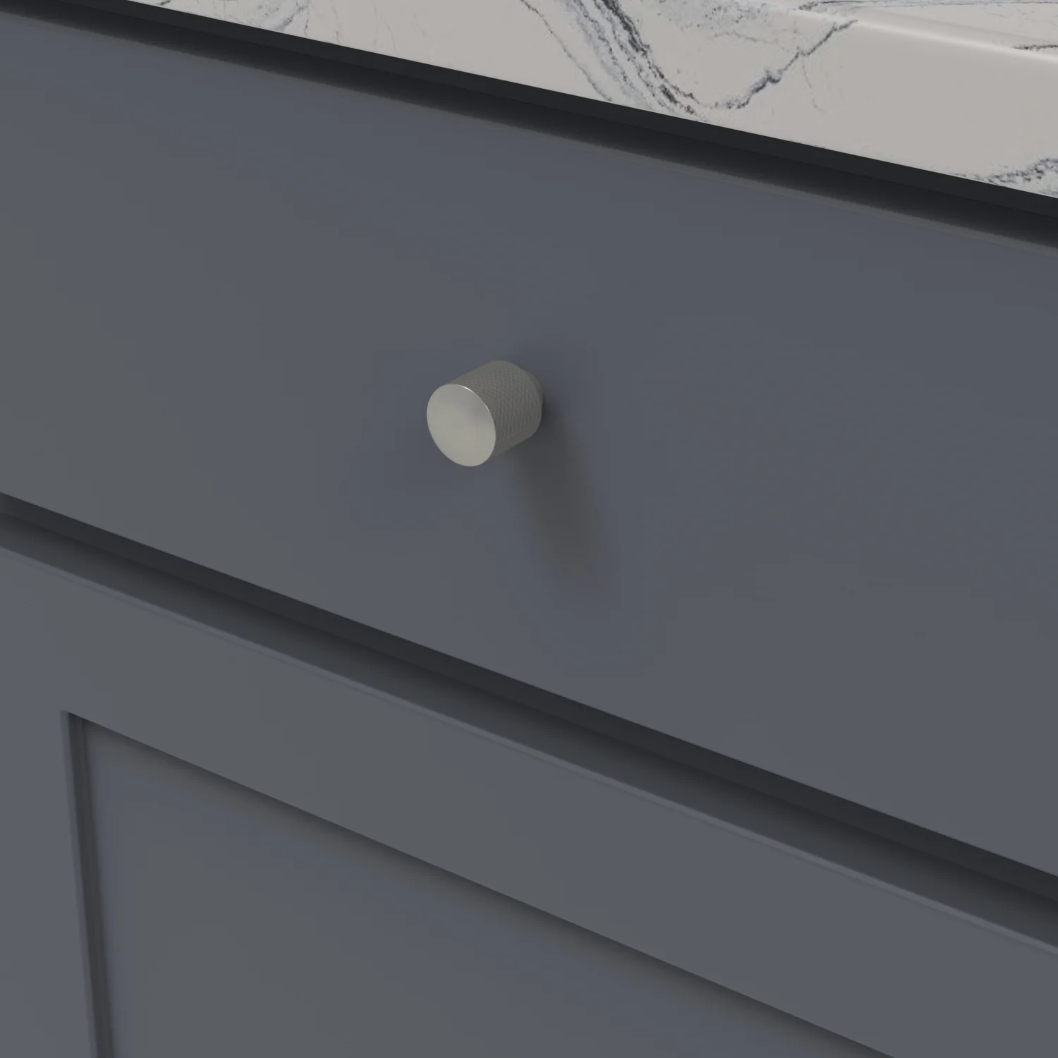 Verge Knob 7/8 Inch Diameter Stainless Steel Finish - Image 2