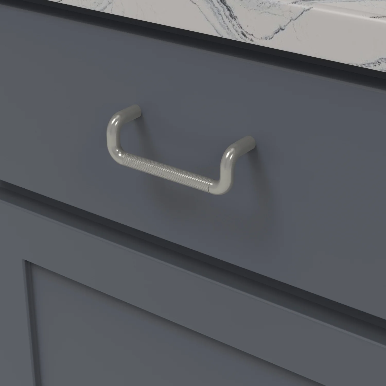 Verge Pull 3-3/4 Inch (96mm) Center to Center Stainless Steel Finish - Image 2